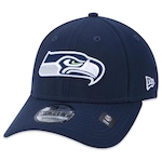 Boné Aba Curva New Era 9Forty Seattle Seahawks - Snapback - Adulto MARINHO/PETROLEO