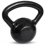 Kettlebell 14kg Emborrachado Yangfit Ferro Fundido PRETO