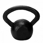 Kettlebell 14kg Pintado Yangfit Ferro Fundido PRETO