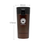 Copo Térmico com Tampa Gold Sports Thermique Plus Aço Inoxidável 304 - 500ml MARROM