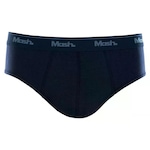 Cueca Slip Mash Masculina Algodão Elástico Básica Conforto AZUL ESC/AZUL