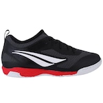 Chuteira Futsal Penalty Max 500 Ecoknit XXI - Adulto PRETO/VERMELHO