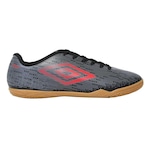 Chuteira de Futsal Umbro Fast - Adulto PRETO/VERMELHO