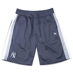 Bermuda Performance New Era MLB New York Yankees Core Stripe - Masculina MARINHO/PETROLEO