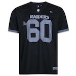 Camiseta New Era Jersey NFL Las Vegas Raiders Core - Masculina PRETO