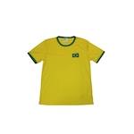 Camisa do Brasil Lance Nb116N - Feminina AMARELO/AZUL