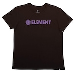 Camiseta Element Blazin Color Preta Logo Roxo 00