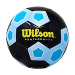 Bola de Futebol de Campo Wilson Pentagon Pro PRETO/AZUL