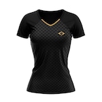 Camiseta do Brasil Braziline Potiguara - Feminina PRETO/OURO