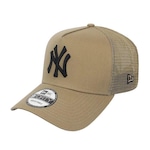 Boné Aba Curva New Era 940 Af Trucker New York Yankees - Snapback - Adulto CAQUI