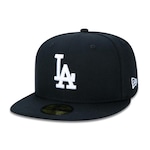 Boné Aba Reta New Era Los Angeles Dodgers 5950 MLB - Fechado - Adulto PRETO