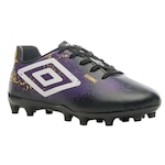 Chuteira de Campo Umbro Cosmic - Júnior PRETO/ROXO