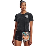 Camiseta Under Armour Destroy All Miles II - Feminina PRETO