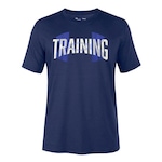 Camiseta Under Armour Training Overlay SS - Masculina AZUL