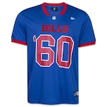 Camiseta New Era Jersey NFL Buffalo Bills Core - Masculina MARINHO/PETROLEO