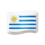 Jibbitz Crocs Bandeira Uruguai BRANCO/AZUL