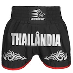 Calção Uppercut Muay Thai Thailandia Tribal - Unissex PRETO/VERMELHO