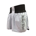 Calção / Short Muay Thai Start V2 Cinza /Preto- Uppercut Nao Se Aplica