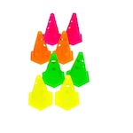 Kit 10x Cones Perfurados para Circuito TRK - 23 cm Nao Se Aplica