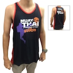 Camiseta Regata Muay Thai Dragon Spirit - Preto/Vermelho - Toriuk Nao Se Aplica