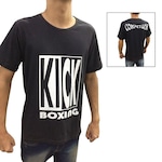 Camisa Camiseta Kickboxing Full Contact Preto/Branco Duelo Fight Nao Se Aplica