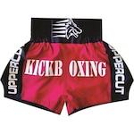 Calção / Short Kickboxing  Premium Preto/Vermelho- Uppercut . Nao Se Aplica