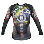 Camisa Rash Guard Manga Longa Preto- 2201P- Dominium . Nao Se Aplica