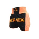 Calção Short Kickboxing Premium Hurricane Preto/Laranja Nao Se Aplica