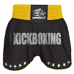 Calção Short Kickboxing  GP Preto/Amarelo- Uppercut Nao Se Aplica