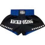 Calção Short Kickboxing  GP Preto/Azul Uppercut Nao Se Aplica