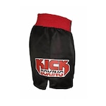 Calção Short Kickboxing New Kicks MMA Preto Cintura Vermelha Toriuk Nao Se Aplica