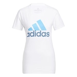 Camiseta adidas Basic Badge of Sport - Feminina BRANCO/AZUL