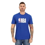 Camiseta New Era Core Logoman NBA - Masculina AZUL/BRANCO