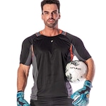 Camiseta Poker Goleiro Snatch - Masculina PRETO/CINZA