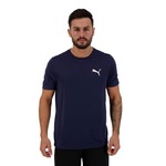 Camiseta Puma Active Small Logo - Masculina AZUL ESCURO