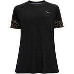 Camiseta Mizuno Manga Curta Neo - Feminina PRETO/BRANCO