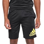 Shorts adidas Knit Logo - Masculino PRETO/AMARELO