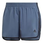 Shorts adidas Marathon 20 - Feminino AZUL/PRETO