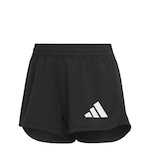 Shorts adidas Malha Pacer 3-bar - Feminino PRETO/BRANCO