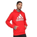 Blusão de Moletom com Capuz adidas Essentials Big Logo - Masculino VERMELHO/BRANCO