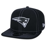 Boné Aba Reta New Era 9Fifty Original Fit NFL New England Patriots Core - Snapback - Adulto PRETO