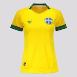 Camisa do Brasil Copa Diamante Super Bolla - Feminina AMARELO