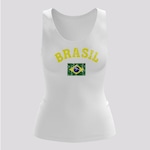 Camiseta Regata Brasil Ica Futfanatics - Feminina BRANCO