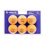 Kit de Bola de Ping Pong Vollo 1 Estrela - 6 Unds LARANJA