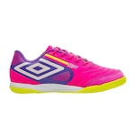 Chuteira Futsal Umbro Pro 5 Bump Club - Adulto ROSA/AZUL