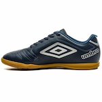 Chuteira Futsal Umbro Class + Par de Meias - Adulto AZUL/CINZA