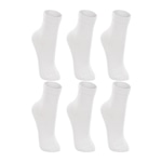 Kit Meia Lupo Cano Alto - Infantil - 6 Pares BRANCO