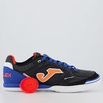 Chuteira Futsal Joma Top Flex - Adulto PRETO/AZUL