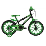 Bicicleta Aro 16 Athor Baby Lux A10 Freio V-Brake - Infantil PRETO/VERDE