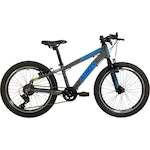 Bicicleta Aro 20 Athor Brave Tourney Freio V-Brake Shimano 7 Velocidades - Infantil CINZA